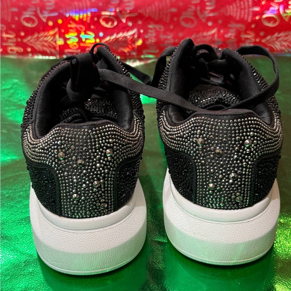 INC International Concepts Black Sparkle Sneakers